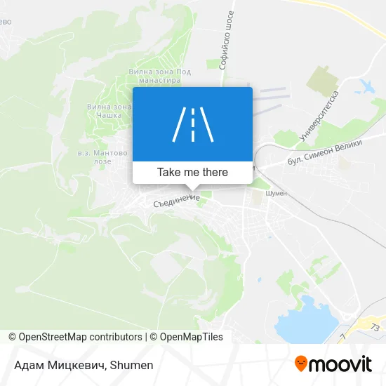 Карта Адам Мицкевич