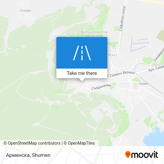 Арменска map