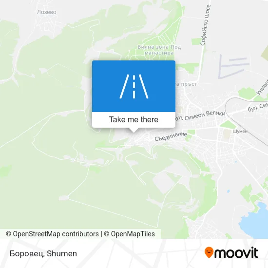 Карта Боровец