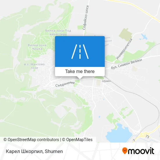 Карта Карел Шкорпил