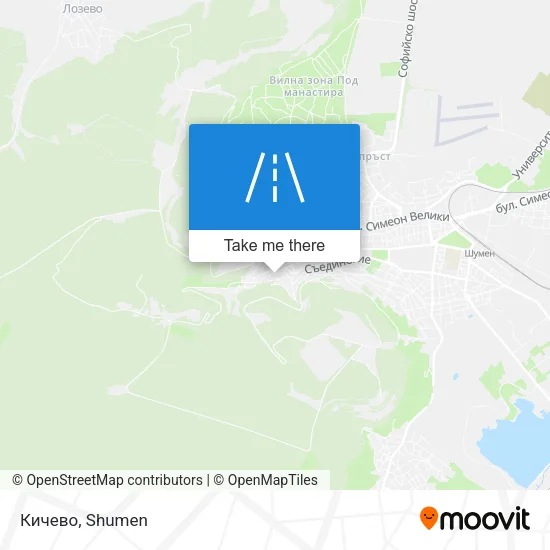 Карта Кичево