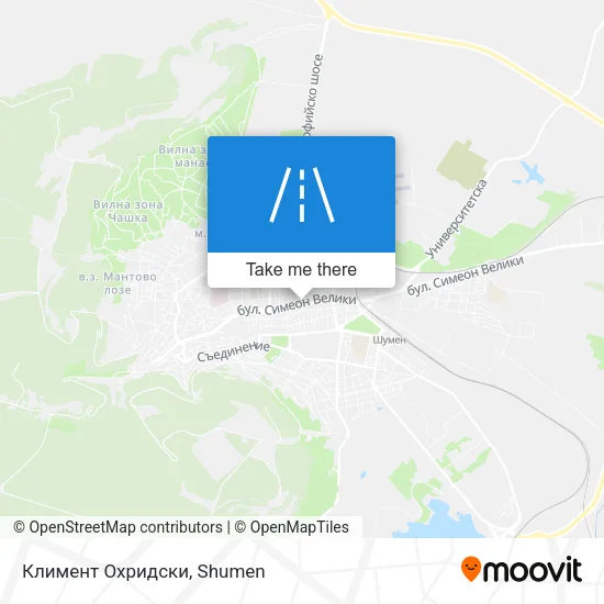 Карта Климент Охридски