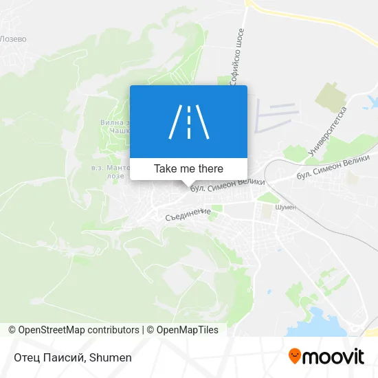 Карта Отец Паисий