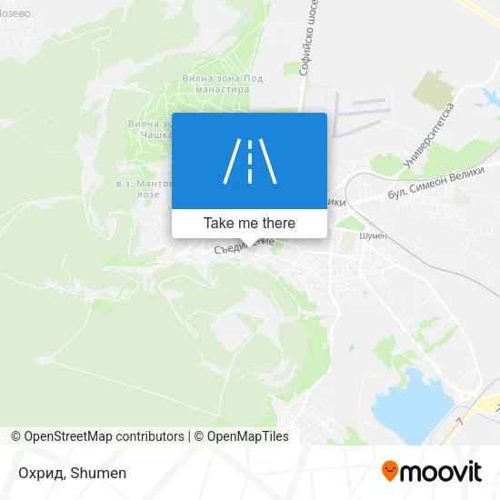 Карта Охрид