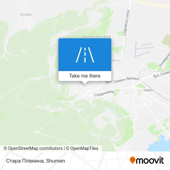 Карта Стара Планина