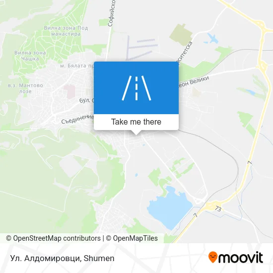 Ул. Алдомировци map