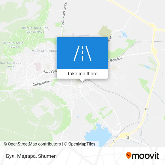 Карта Бул. Мадара