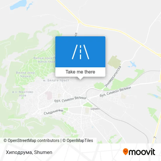 Хиподрума map
