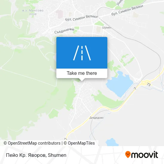 Пейо Кр. Яворов map