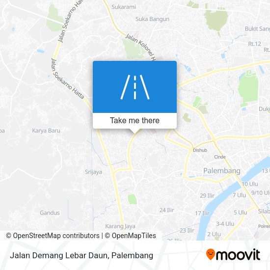 Jalan Demang Lebar Daun map