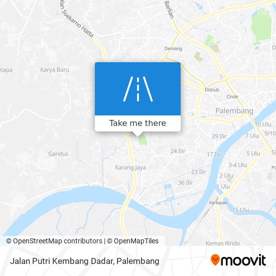 Jalan Putri Kembang Dadar map