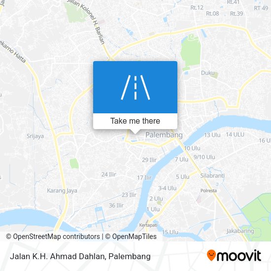 Jalan K.H. Ahmad Dahlan map