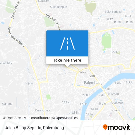 Jalan Balap Sepeda map