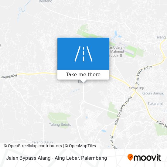 Jalan Bypass Alang - Alng Lebar map