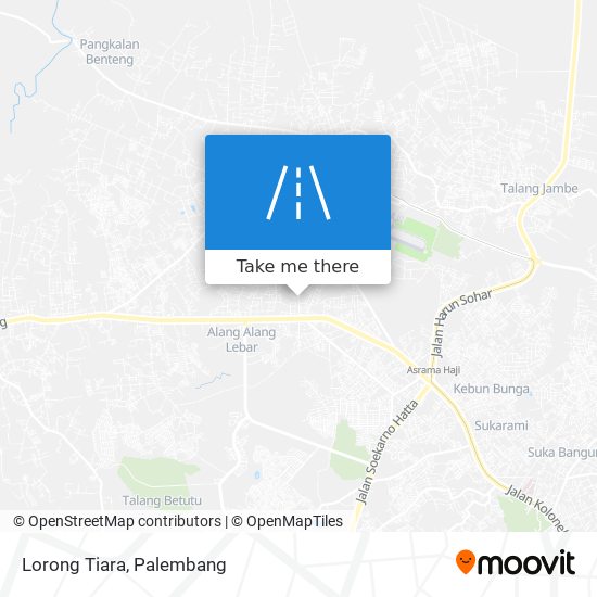 Lorong Tiara map