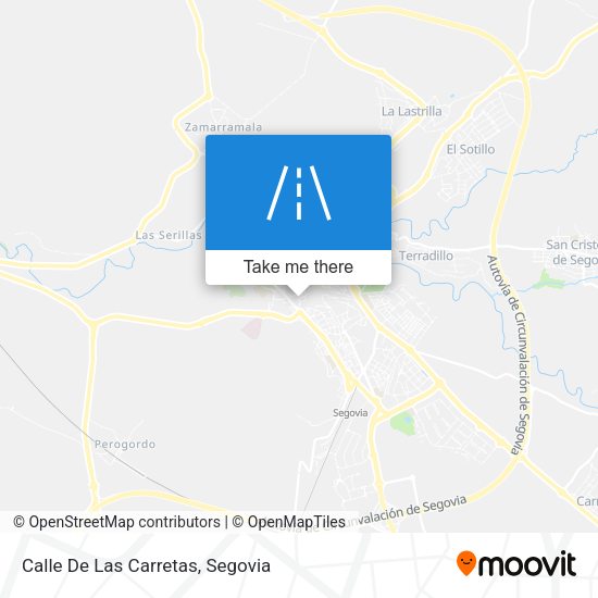 Calle De Las Carretas map