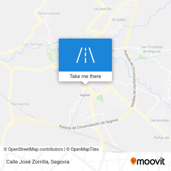 Calle José Zorrilla map