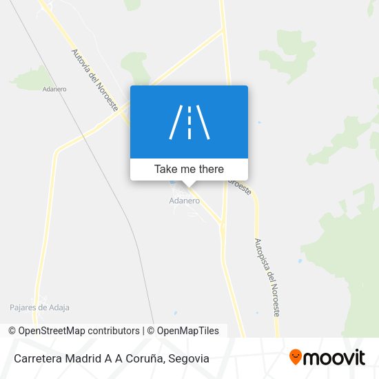 Carretera Madrid A A Coruña map