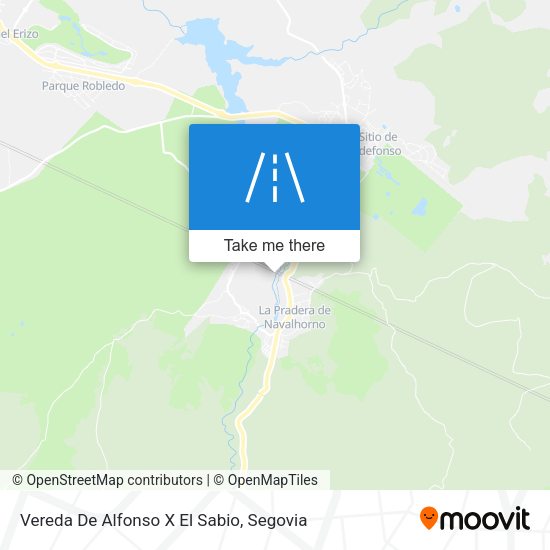 Vereda De Alfonso X El Sabio map