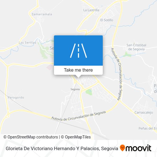 Glorieta De Victoriano Hernando Y Palacios map