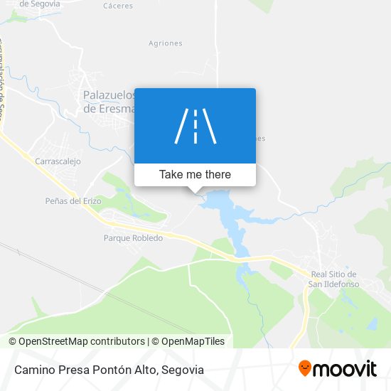 Camino Presa Pontón Alto map
