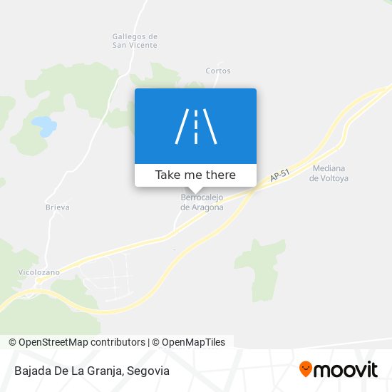 Bajada De La Granja map