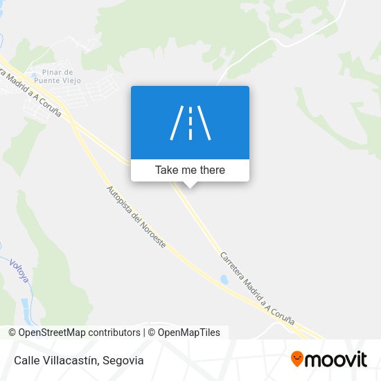 Calle Villacastín map
