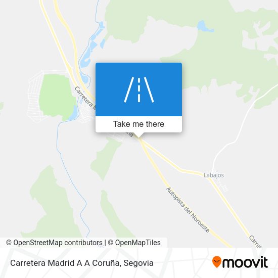 Carretera Madrid A A Coruña map
