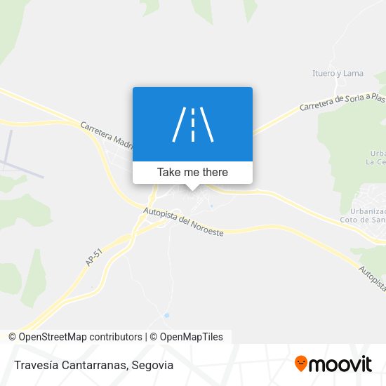 Travesía Cantarranas map