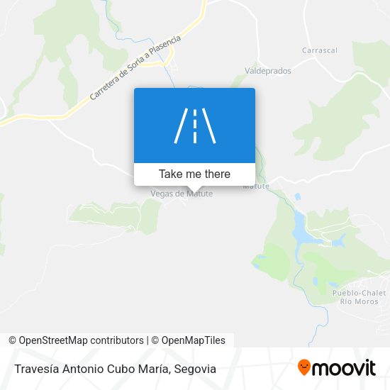 Travesía Antonio Cubo María map