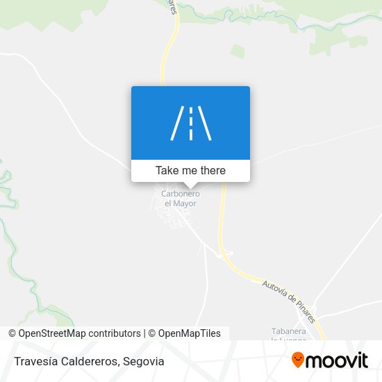 Travesía Caldereros map