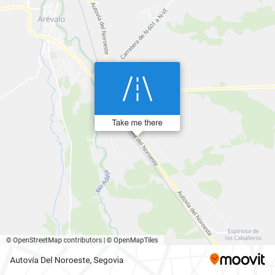 Autovía Del Noroeste map