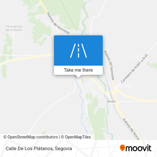 Calle De Los Plátanos map