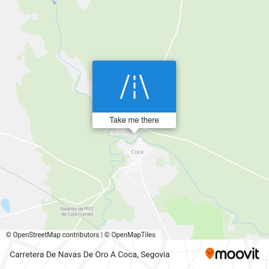 Carretera De Navas De Oro A Coca map
