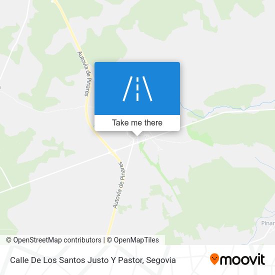 Calle De Los Santos Justo Y Pastor map