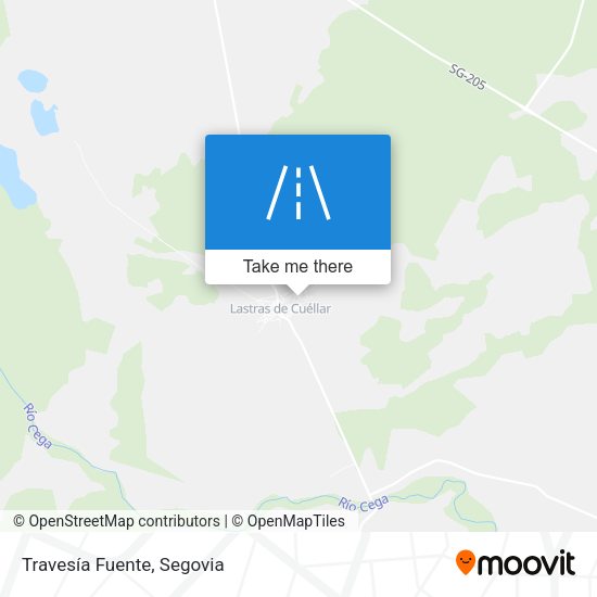 Travesía Fuente map