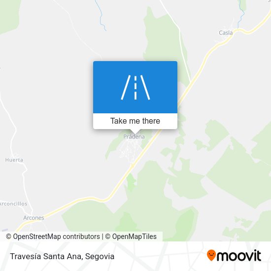 Travesía Santa Ana map