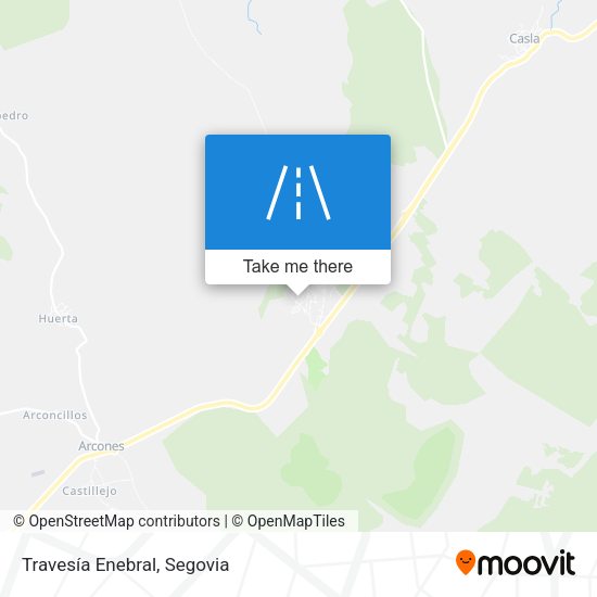 Travesía Enebral map