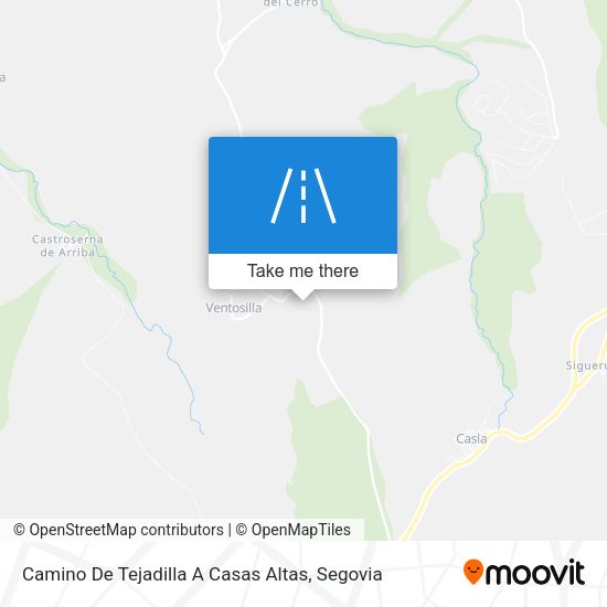 mapa Camino De Tejadilla A Casas Altas