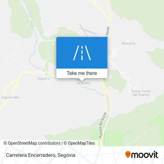 Carretera Encerradero map