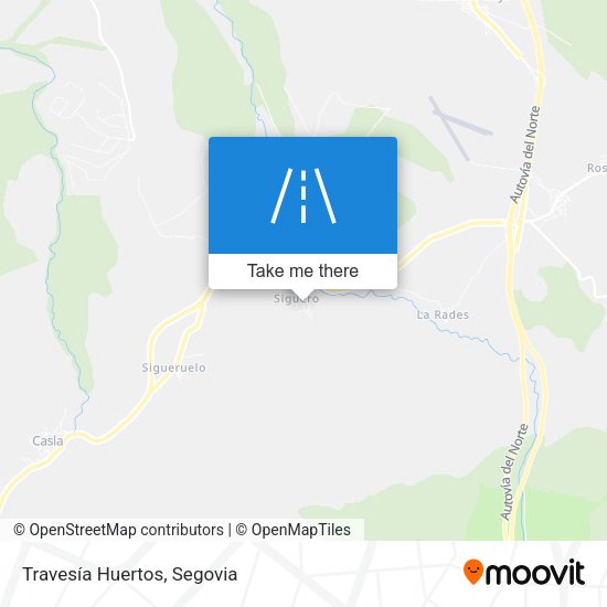Travesía Huertos map