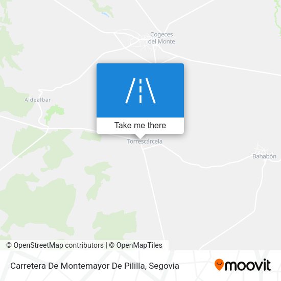 Carretera De Montemayor De Pililla map