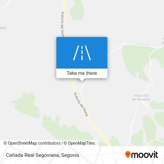 Cañada Real Segoviana map