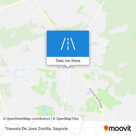 Travesía De José Zorrilla map