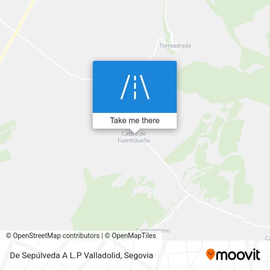 De Sepúlveda A L.P Valladolid map