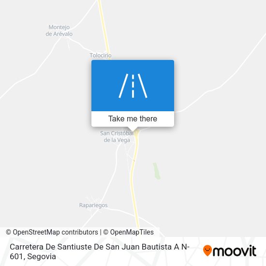 Carretera De Santiuste De San Juan Bautista A N-601 map