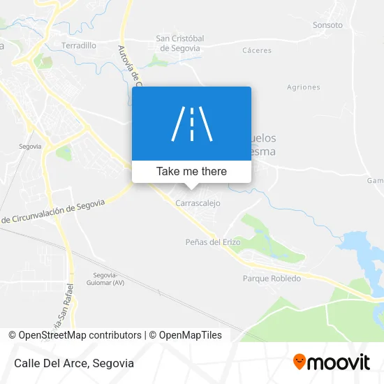 Calle Del Arce map