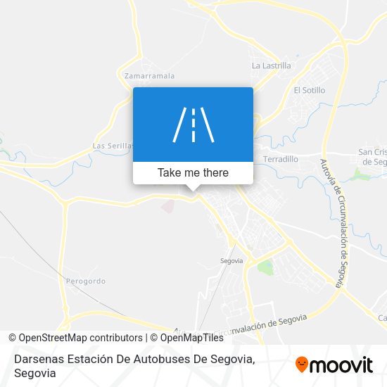 Darsenas Estación De Autobuses De Segovia map