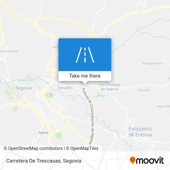 Carretera De Trescasas map