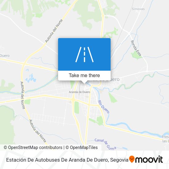 Estación De Autobuses De Aranda De Duero map
